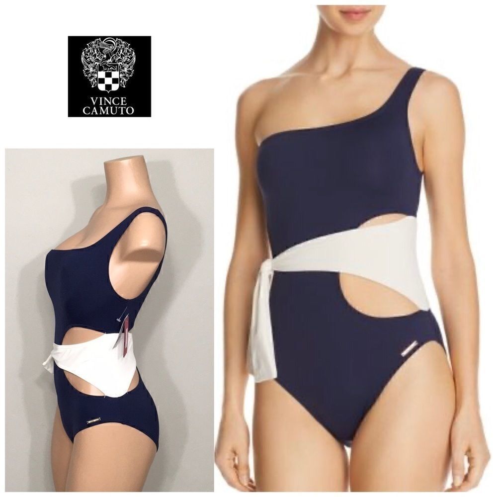 Vince Camuto one shoulder swimsuit